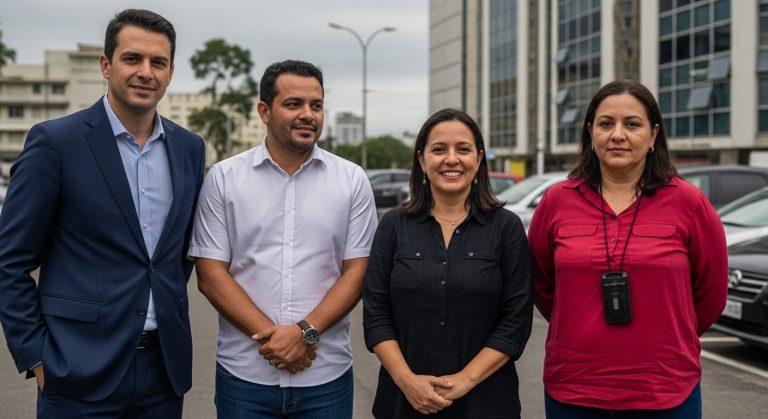 A riverine and urban-biodiversity landscape showing the Amazon river near a Brazilian city with sustainable energy image