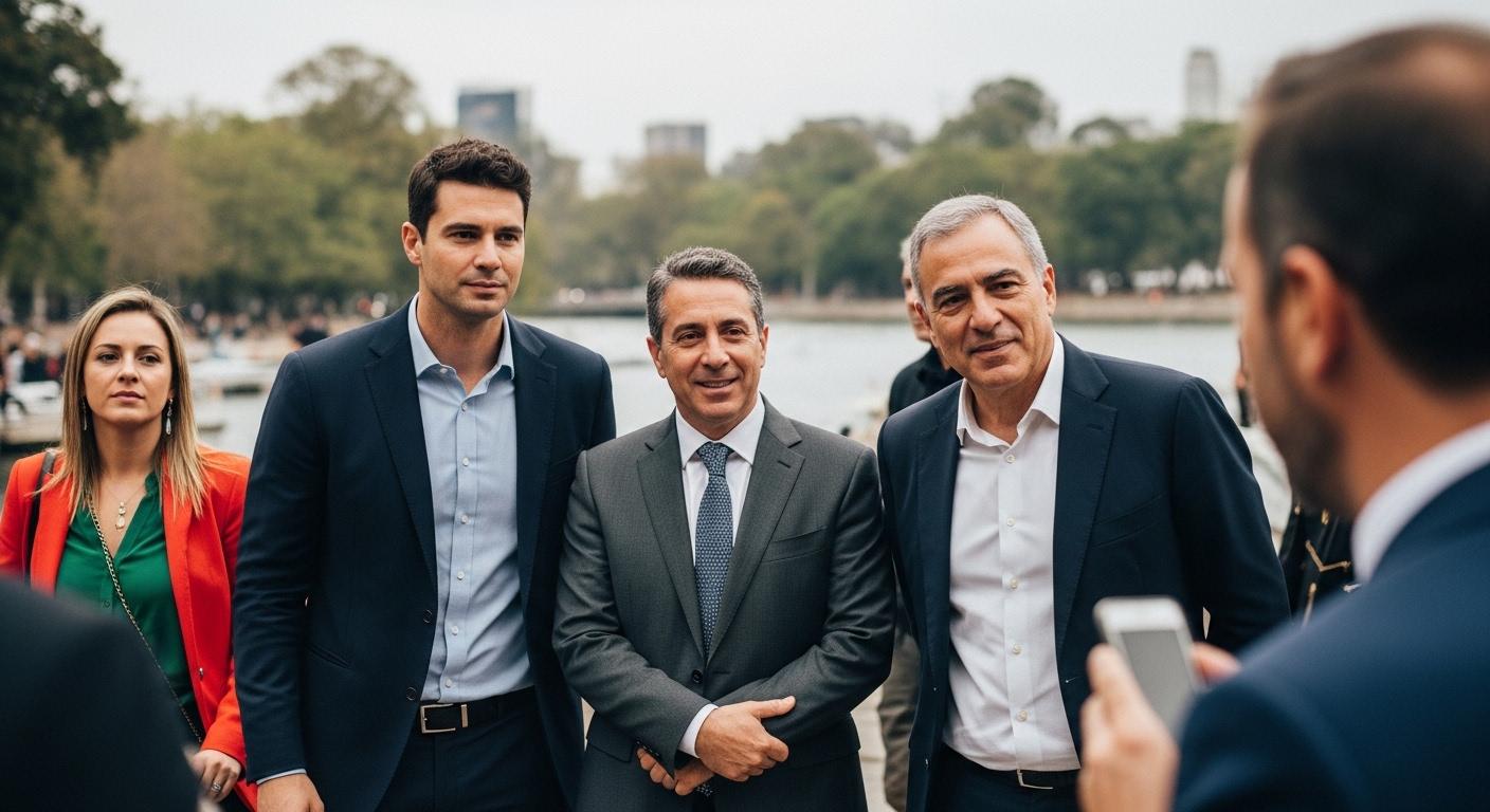 A Brazilian rainforest merging with a basketball court, symbolizing environmental policy and teamwork.