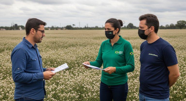 Brazilian city showing heat resilience features and climate data visualization